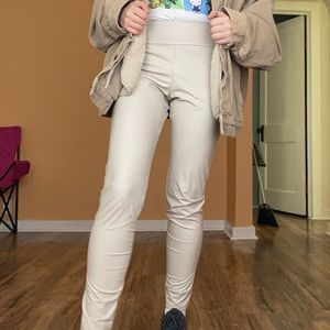 Tan Latex Pants Calzedonia